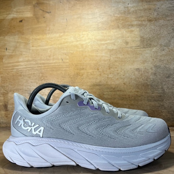 Hoka One One Arahi 6 REFLECTIVE Womens Size 9 Wide Running Shoes Sneakers Gray